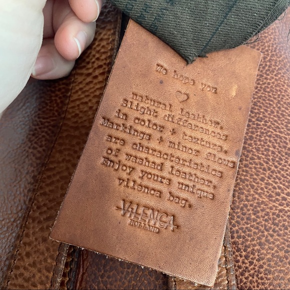 Anthropologie Vilenca Holland Cognac Leather Backpack - Picture 4 of 7